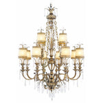 Livex Lighting - 8809-65 - La Bella - 12 Light Chandelier in Glam Style - 38.25 Inches wide by 55.25 Inches high