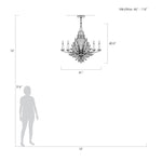 LILY BUDS 41" W Round Chandelier
