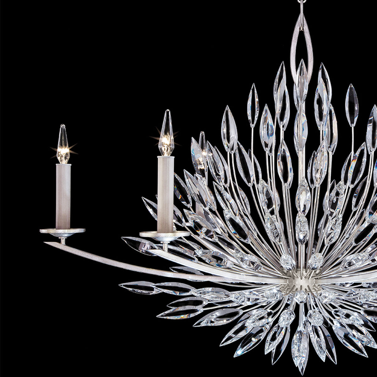 LILY BUDS 48"W Oblong Chandelier