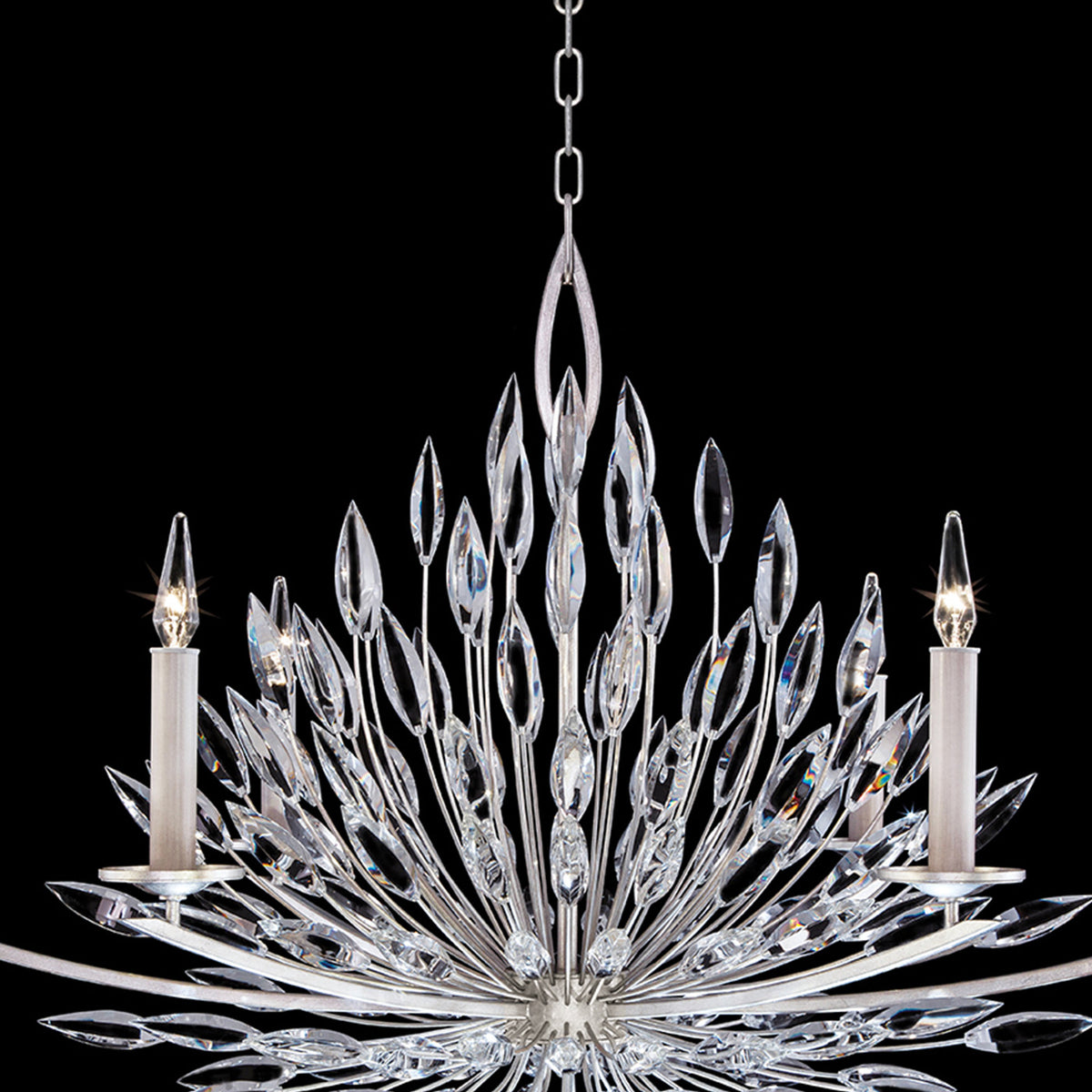 LILY BUDS 48"W Oblong Chandelier
