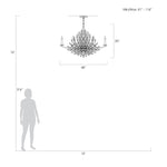 LILY BUDS 48"W Oblong Chandelier