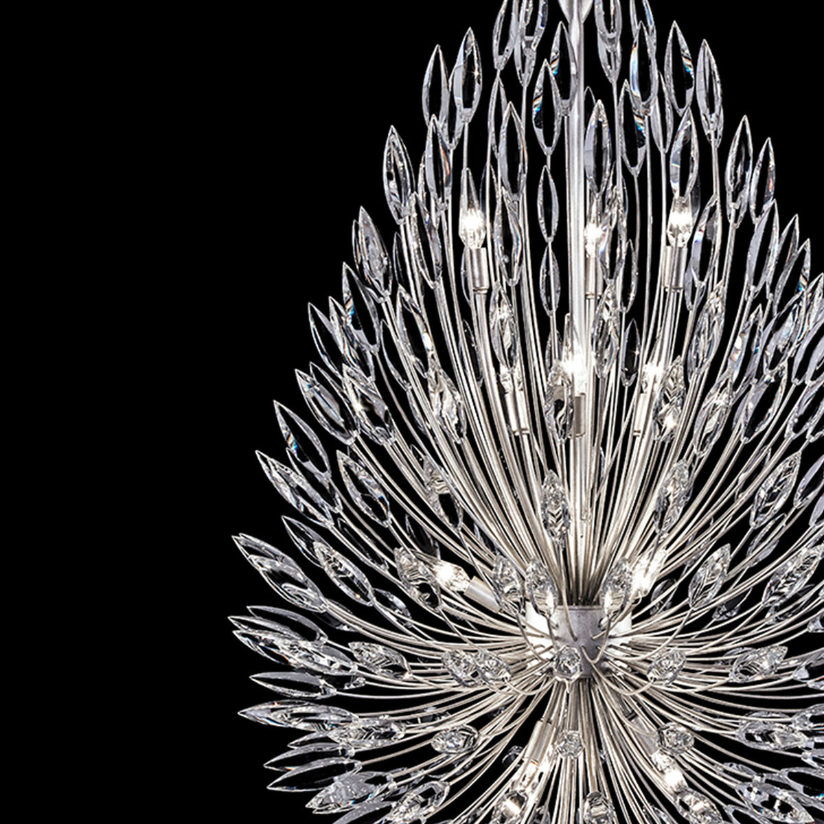 LILY BUDS 33.5" W Round Pendant