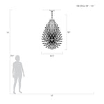 LILY BUDS 33.5" W Round Pendant