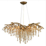 Autumn Twilight Gold Six-Light Chandelier