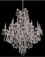 Chrome Twelve-Light Chandelier with Swarovski Elements Crystal