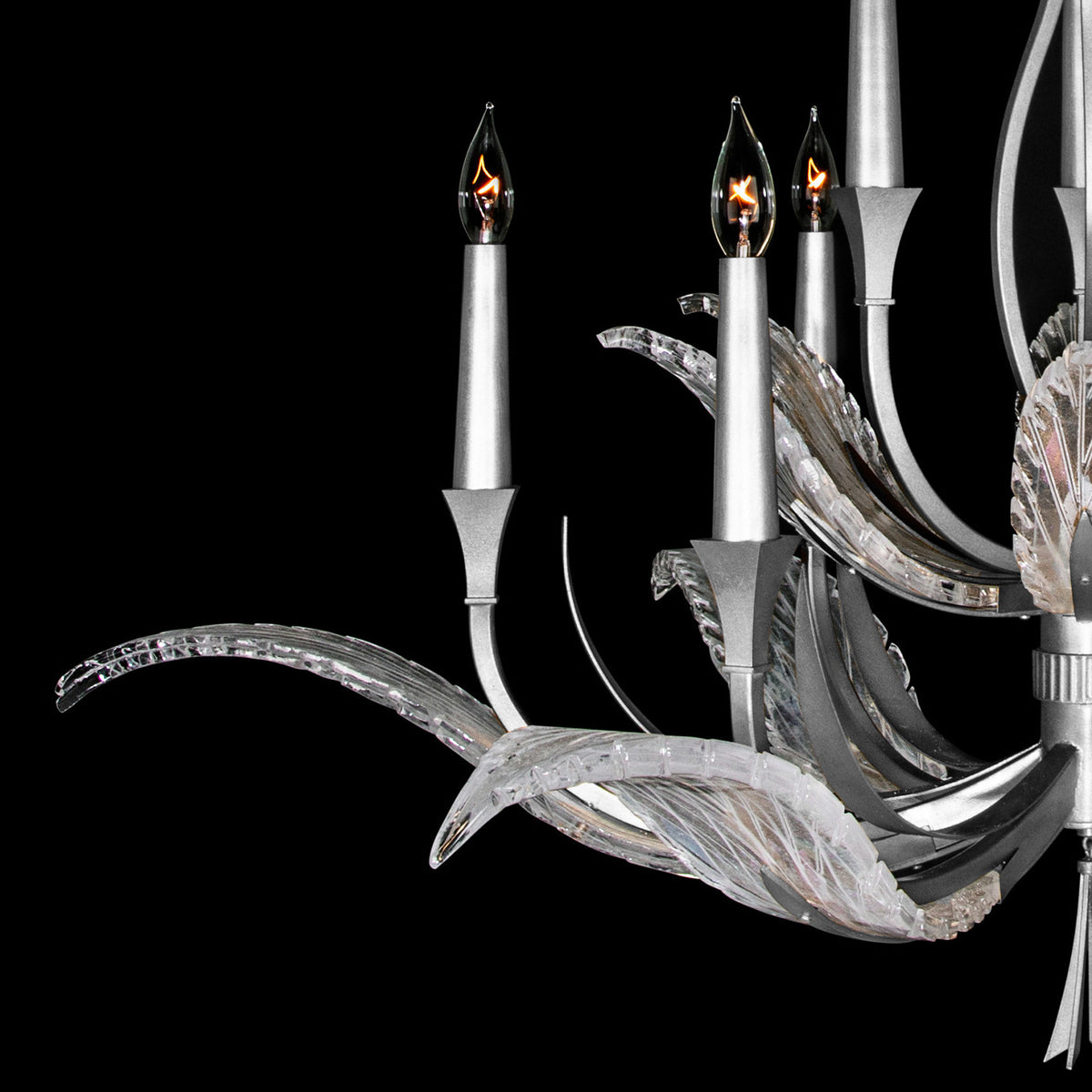 PLUME 45" W Round Chandelier
