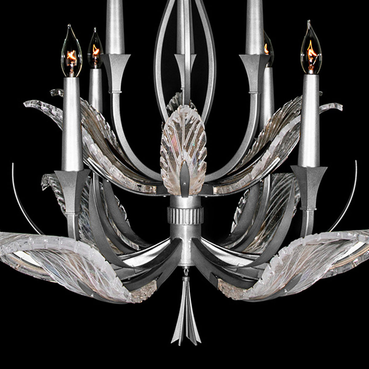 PLUME 45" W Round Chandelier