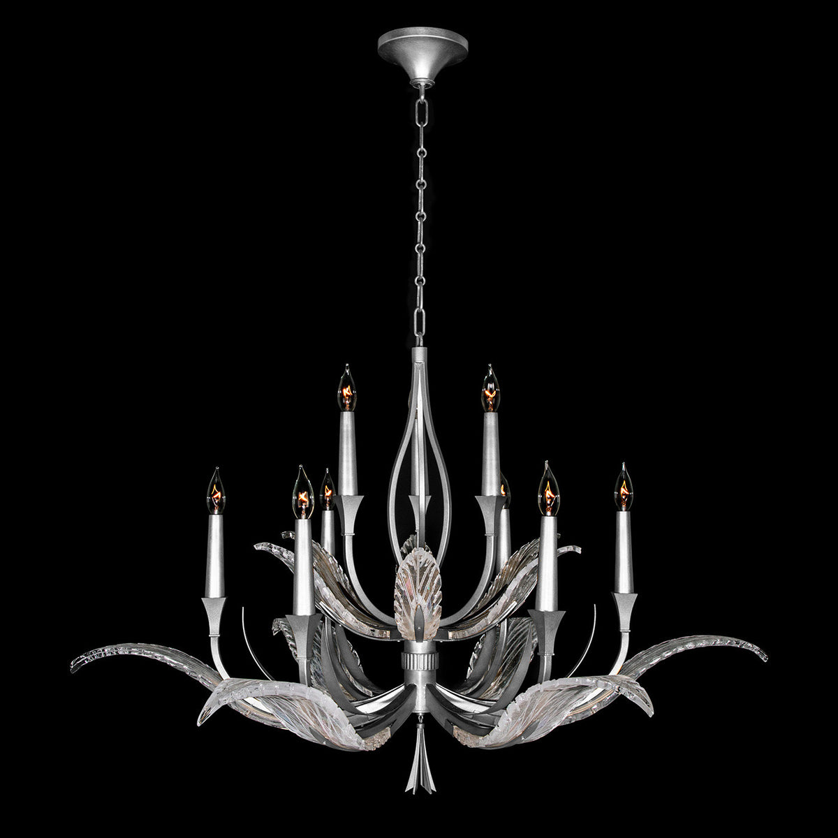 PLUME 45" W Round Chandelier