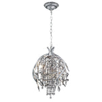 Autumn Twilight Mystic Silver Three Light Pendant