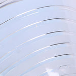 1-Light Round Solar LED Outdoor Lamp Post in Black