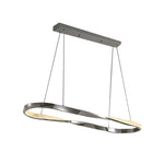 Creative Rings LED Three Step Dimming Oval Luxury Nordic Chandelier