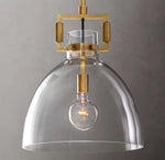 Machinist Glass Cloche Pendant
