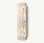 Lattice Clear Glass Sconce 30"