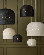 Grand Lotus Oval Black Chandelier