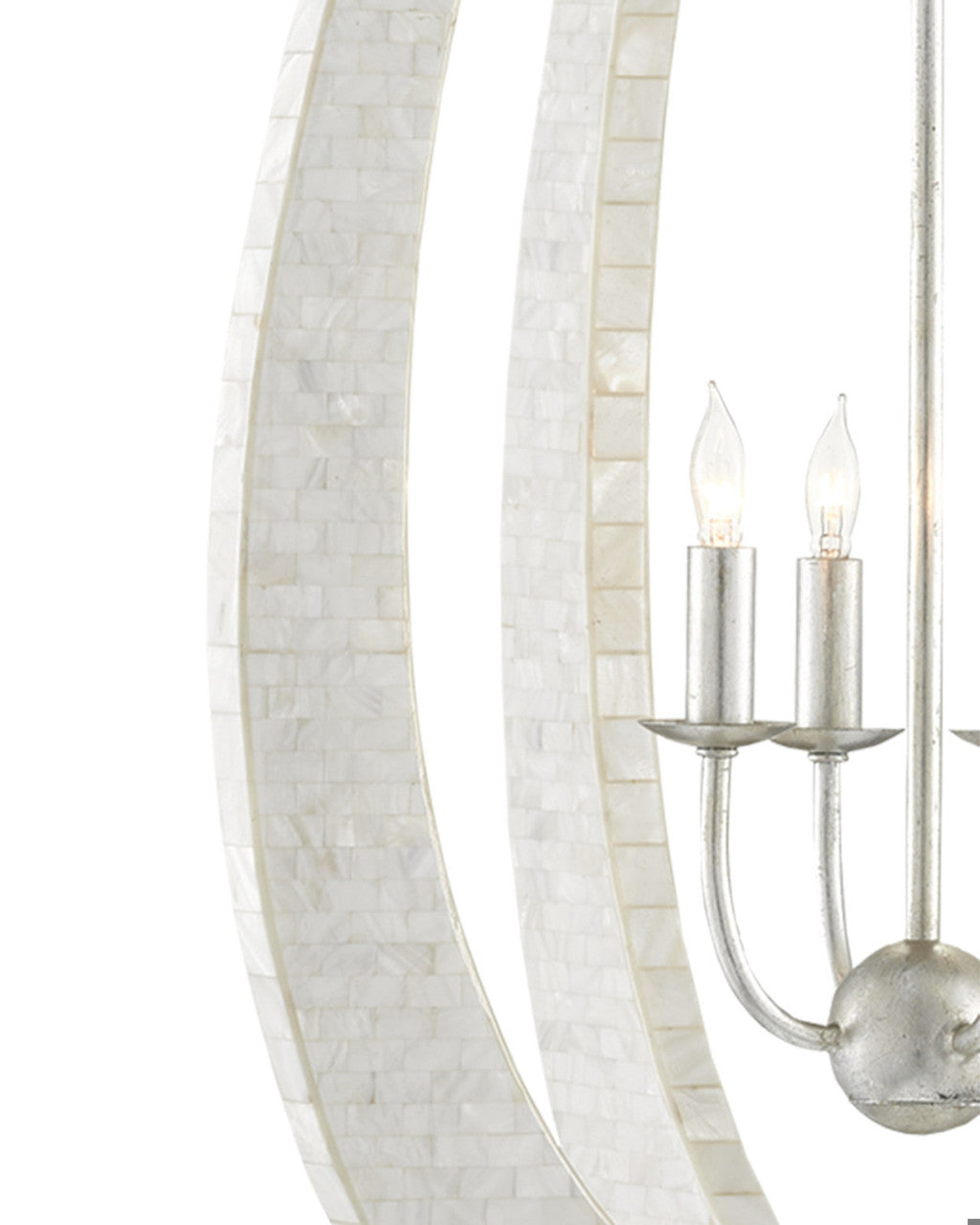 Arietta White Teardrop Chandelier