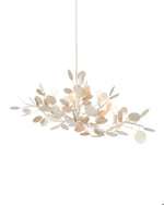 Lunaria Silver Oval Chandelier