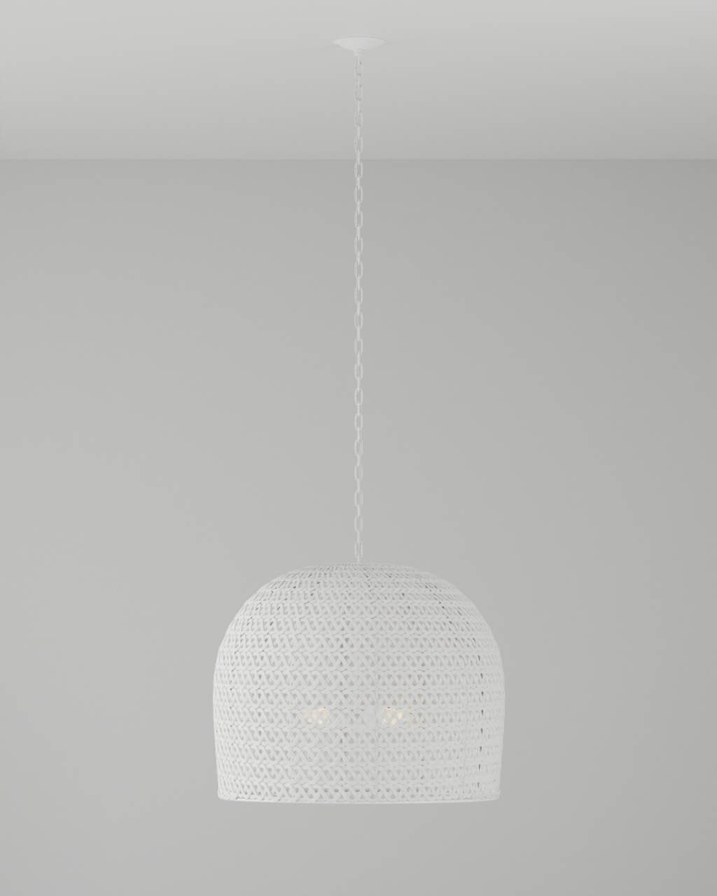Piero Large White Chandelier