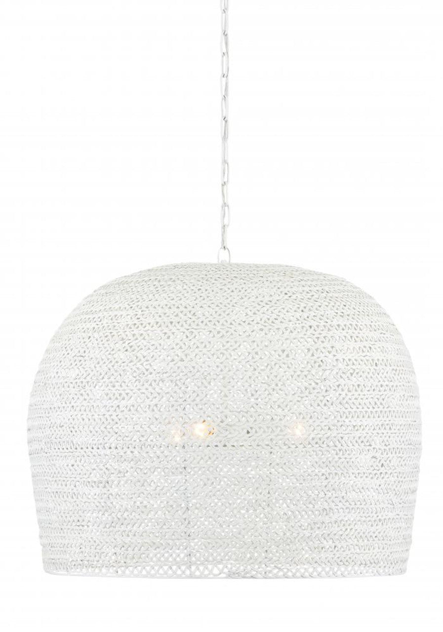 Piero Large White Chandelier