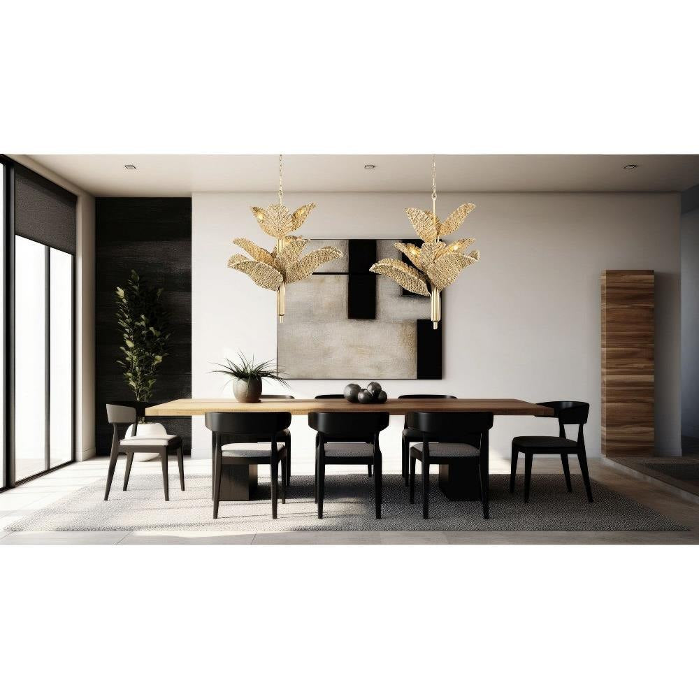 Varaluz Lighting - 901C09 - Banana Leaf - 9 Light 3-Tier Chandelier