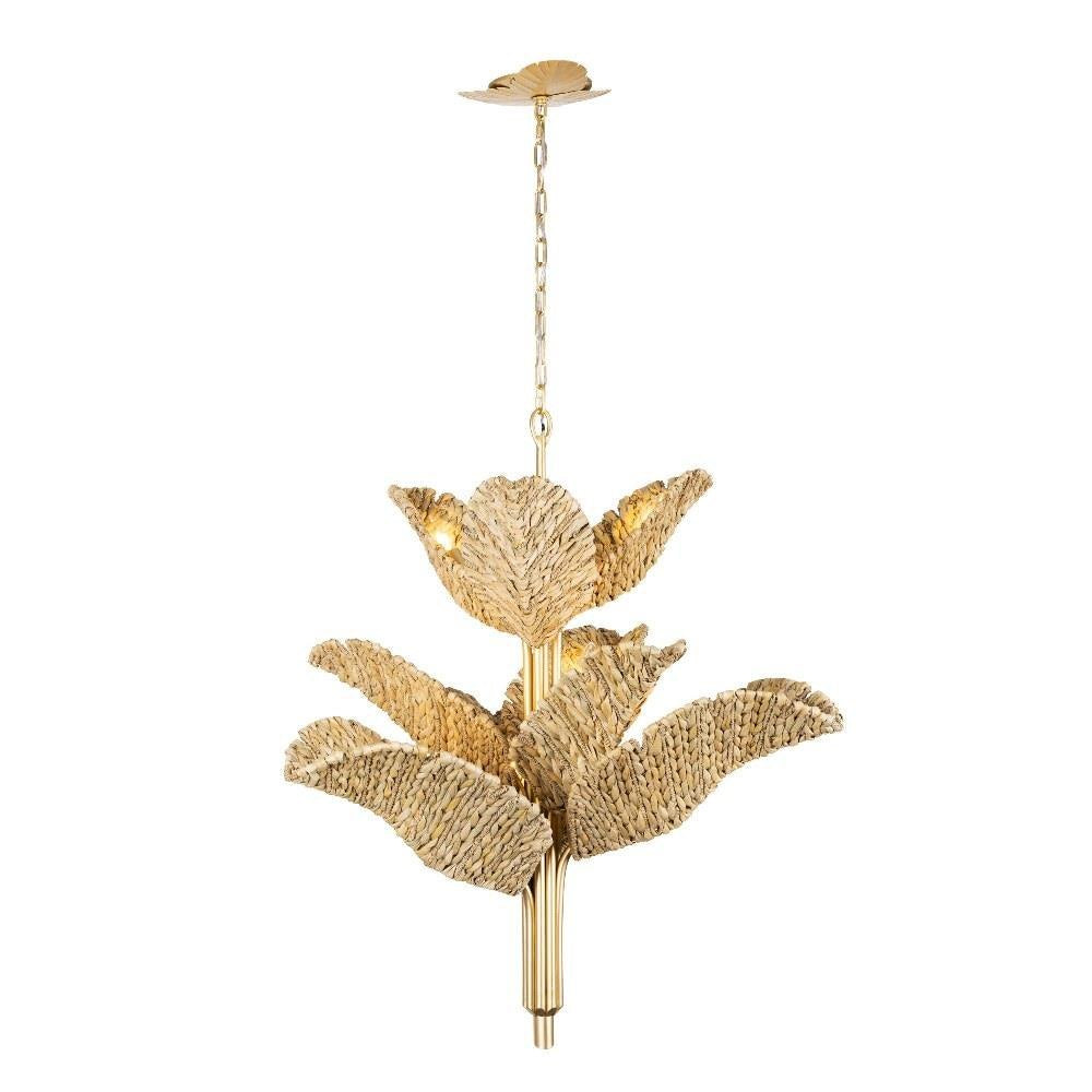 Varaluz Lighting - 901C09 - Banana Leaf - 9 Light 3-Tier Chandelier