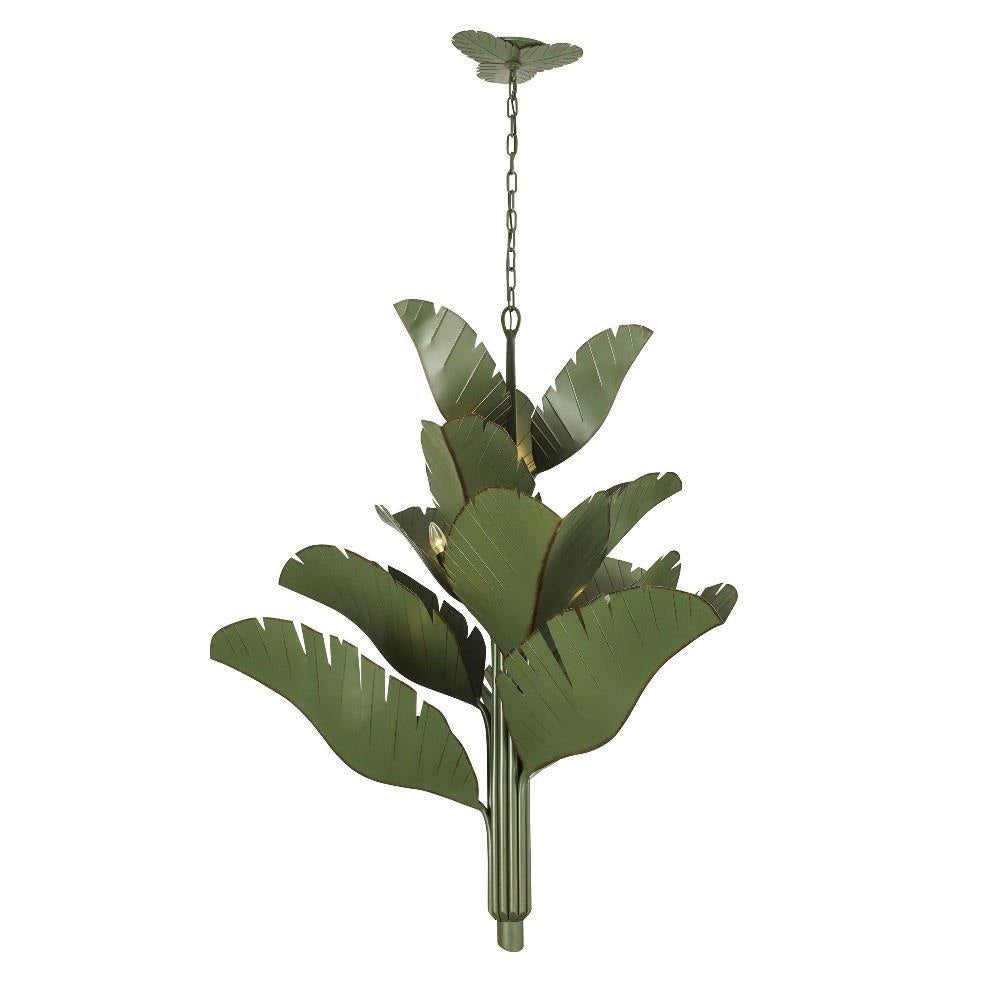 Varaluz Lighting - 901C12 - Banana Leaf - 12 Light Chandelier In Urban Rustic Style-46.5 Inches Tall and 44 Inches Wide