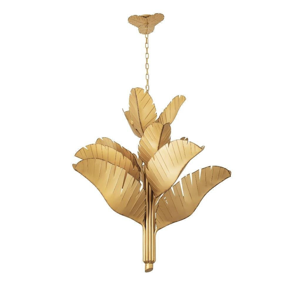 Varaluz Lighting - 901C12 - Banana Leaf - 12 Light Chandelier In Urban Rustic Style-46.5 Inches Tall and 44 Inches Wide