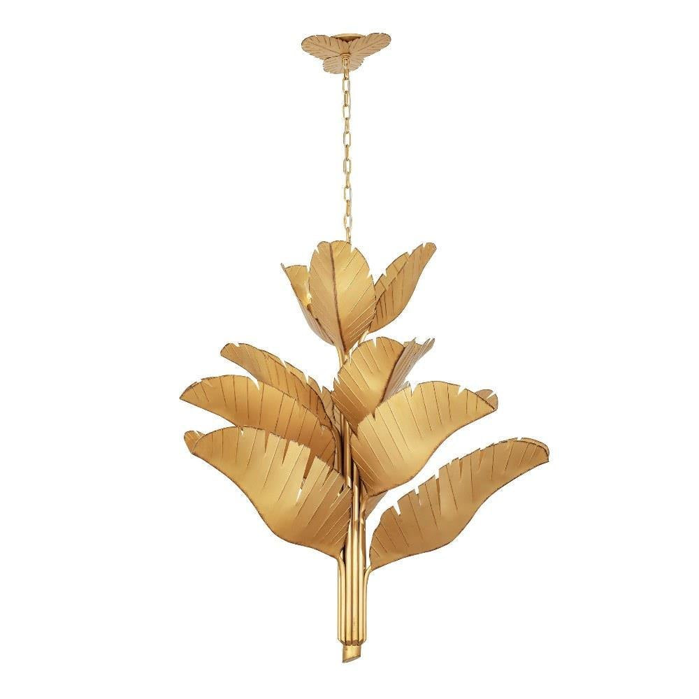 Varaluz Lighting - 901C12 - Banana Leaf - 12 Light Chandelier In Urban Rustic Style-46.5 Inches Tall and 44 Inches Wide