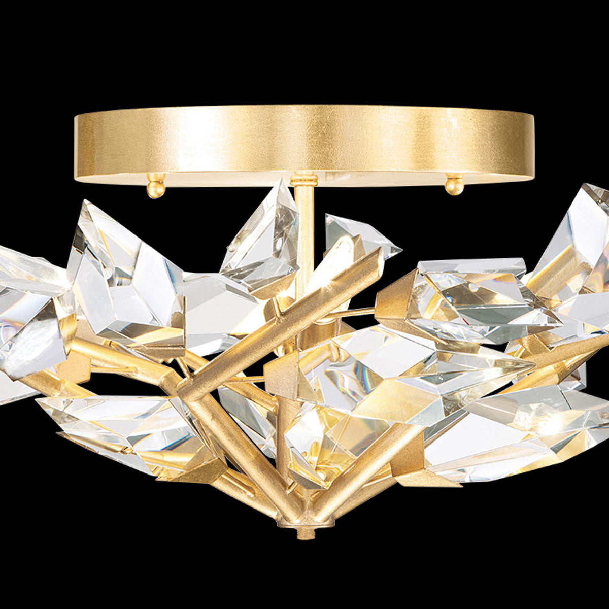 FORET 31" W Round Flush Mount