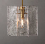 Lattice Clear Glass Pendant