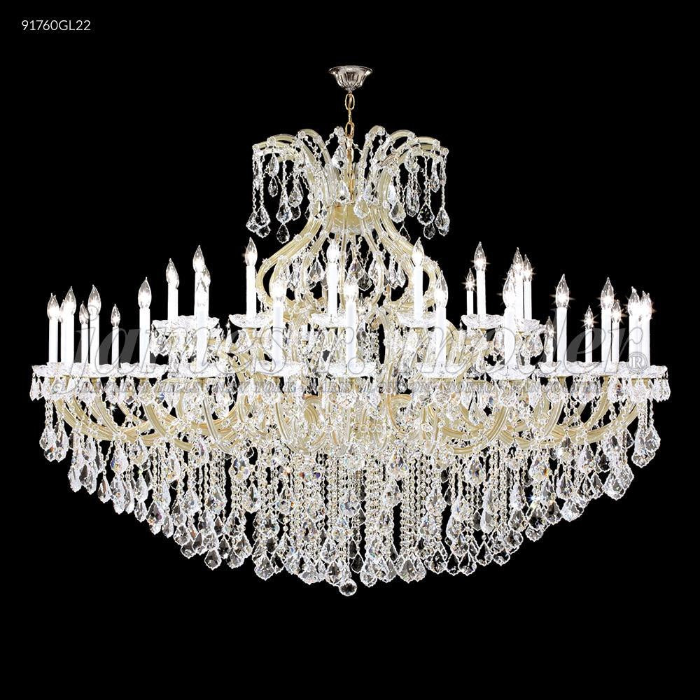 James Moder Lighting - 91760GL0TX - Maria Theresa Grand - Forty-Nine Light Crystal Chandelier