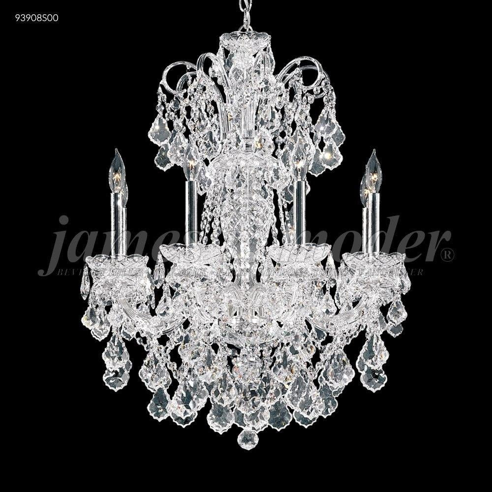 James Moder Lighting - 93908S22 - Maria Elena - 33 Inch Eight Light Crystal Chandelier