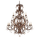 Silver Twenty-Light Chandelier