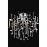 Astro Chrome Twelve-Light Semi-Flush Mount with Clear Royal Cut Crystals