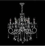 Six-Light ChromeFinish withSmoke Crystal Chandelier