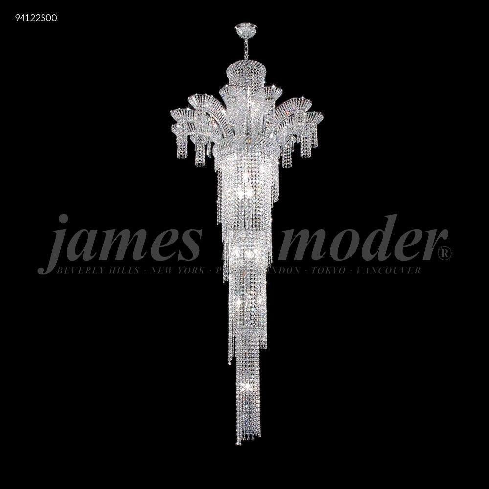 James Moder Lighting - 94122S22 - Princess - 22 Light Large Entry Chandelier-80 Inches Tall and 32 Inches Wide