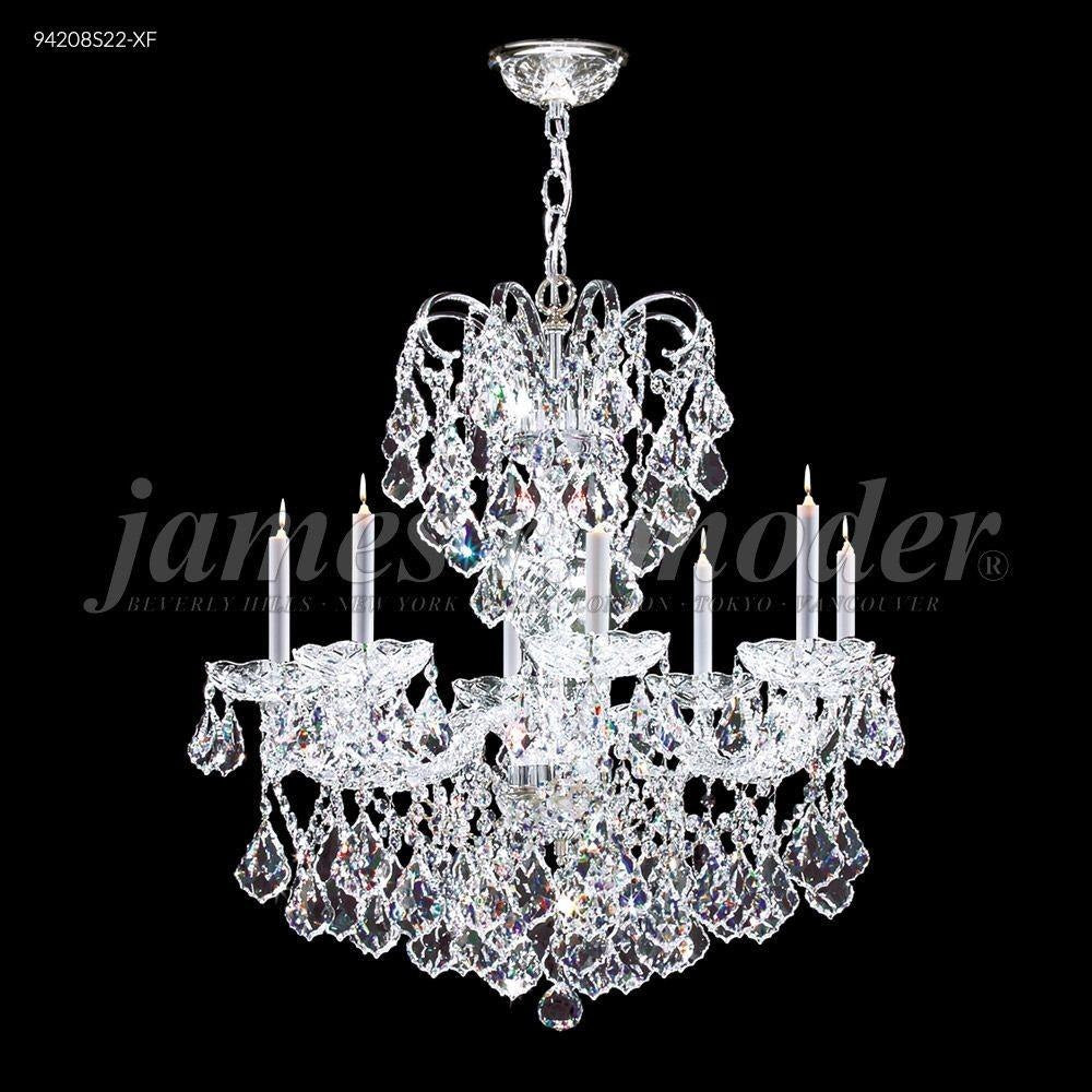 James Moder Lighting - 94208S22-XF - Vienna - Eight Light Crystal Chandelier