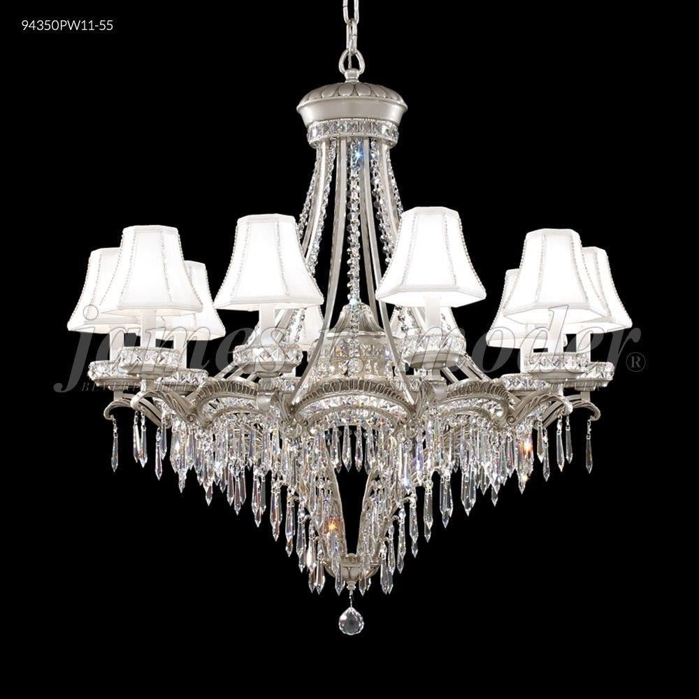 James Moder Lighting - 94350PW00-55 - Dynasty Cast Brass - 13 Light Large Entry Chandelier-37 Inches Tall and 34 Inches Wide