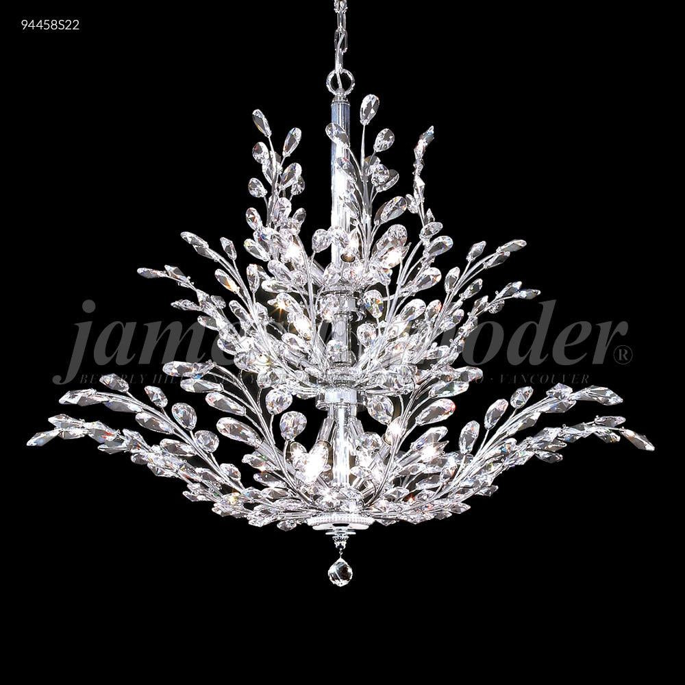 James Moder Lighting - 94458G2GT - Florale - Eighteen Light Crystal Chandelier