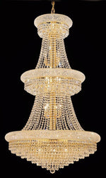 32 Light crystal chandelier gold plated
