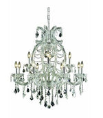 Chrome 12 Light 35.5-in Chandelier