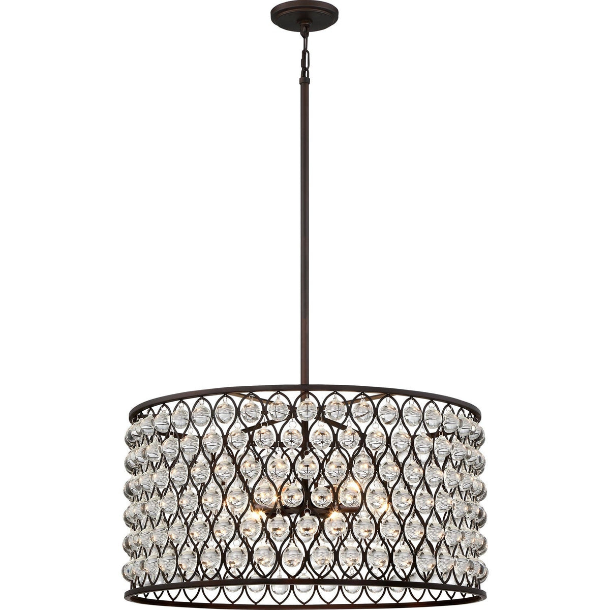 Bronze 26-Inch Six-Light Pendant