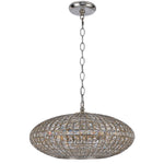 Group Solstice Antique Silver Six-Light Pendant