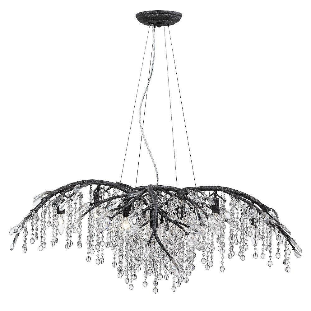 Golden Lighting - 9903-12 - Autumn Twilight - 12 Light Chandelier in Organic style - 15.5 Inches high by 40 Inches wide