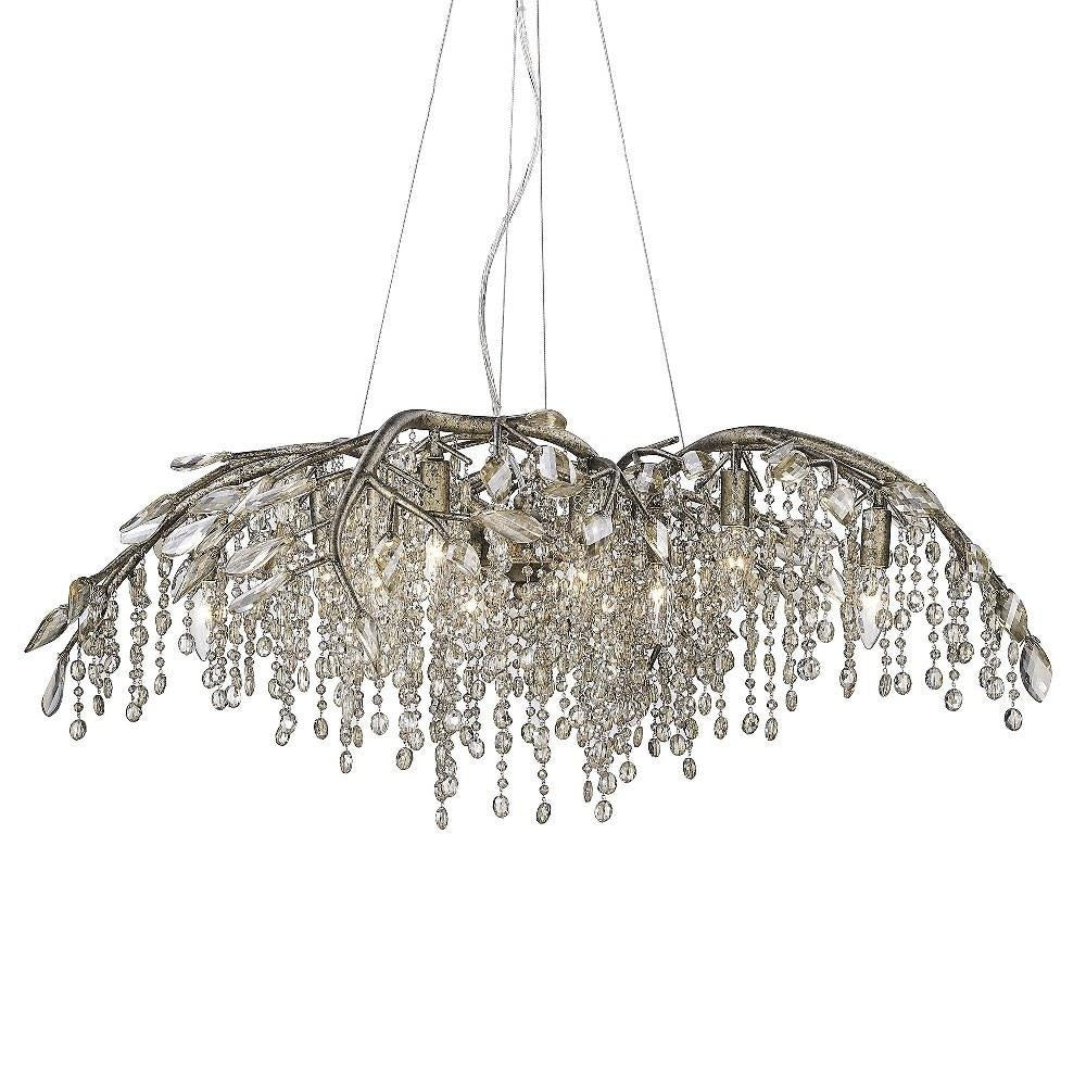 Golden Lighting - 9903-12 - Autumn Twilight - 12 Light Chandelier in Organic style - 15.5 Inches high by 40 Inches wide