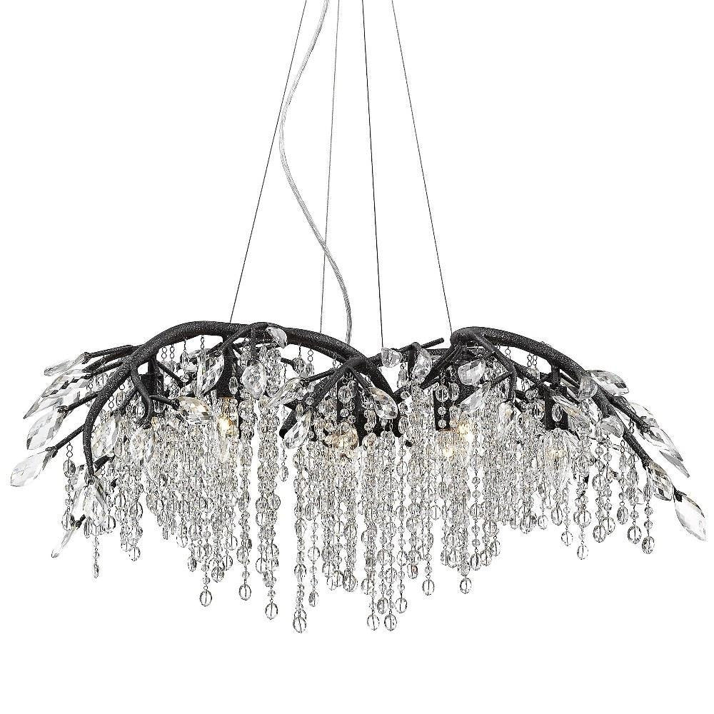 Golden Lighting - 9903-12 - Autumn Twilight - 12 Light Chandelier in Organic style - 15.5 Inches high by 40 Inches wide