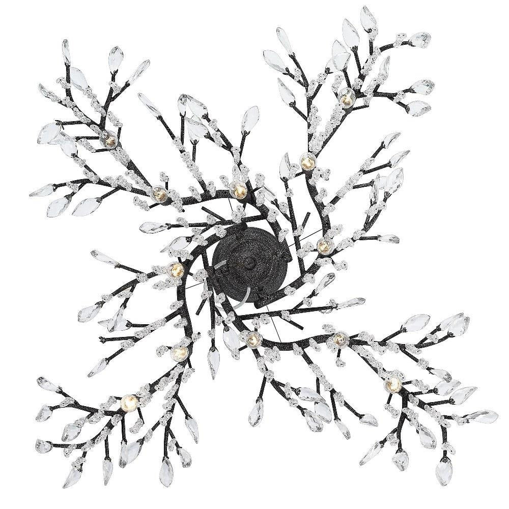 Golden Lighting - 9903-12 - Autumn Twilight - 12 Light Chandelier in Organic style - 15.5 Inches high by 40 Inches wide