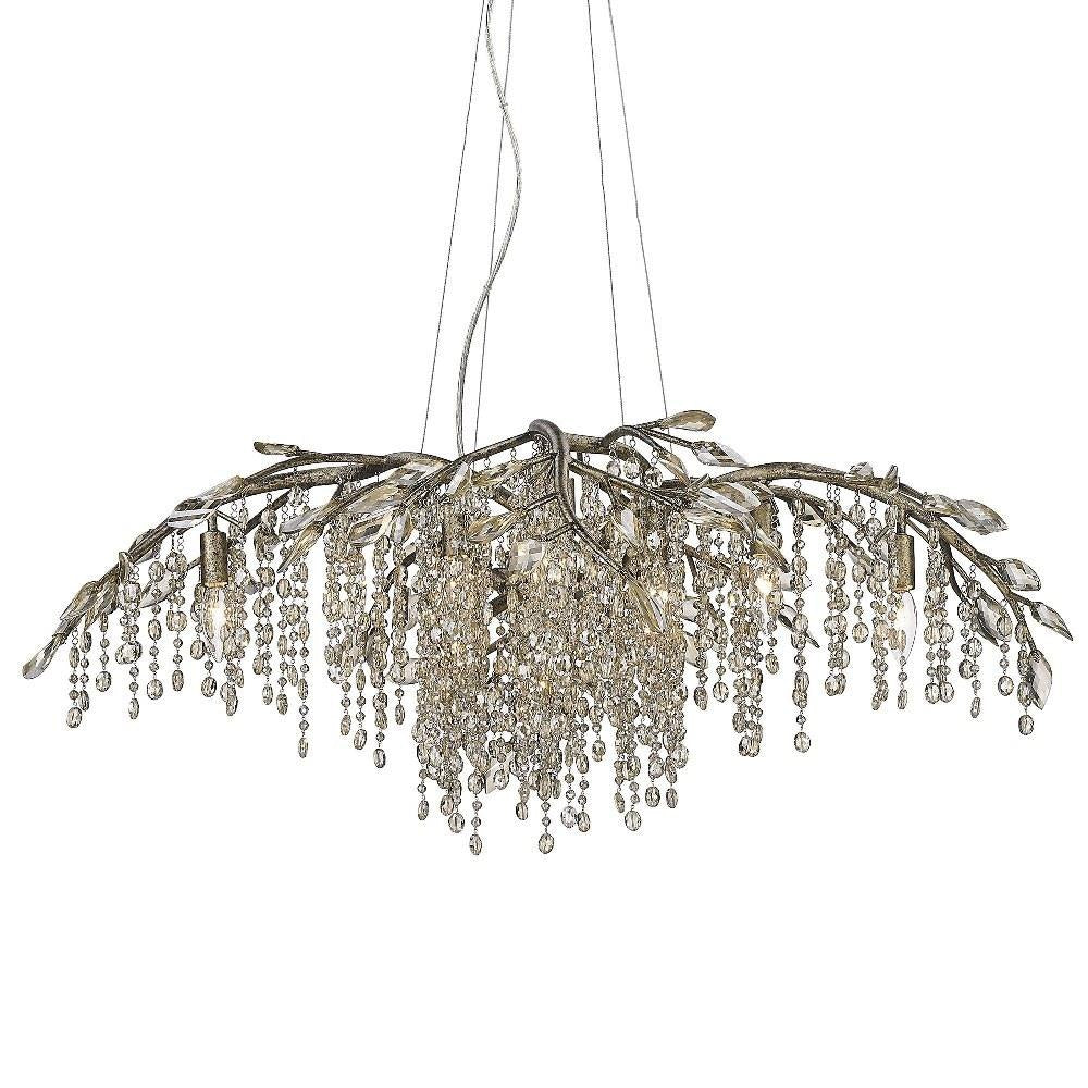 Golden Lighting - 9903-12 - Autumn Twilight - 12 Light Chandelier in Organic style - 15.5 Inches high by 40 Inches wide