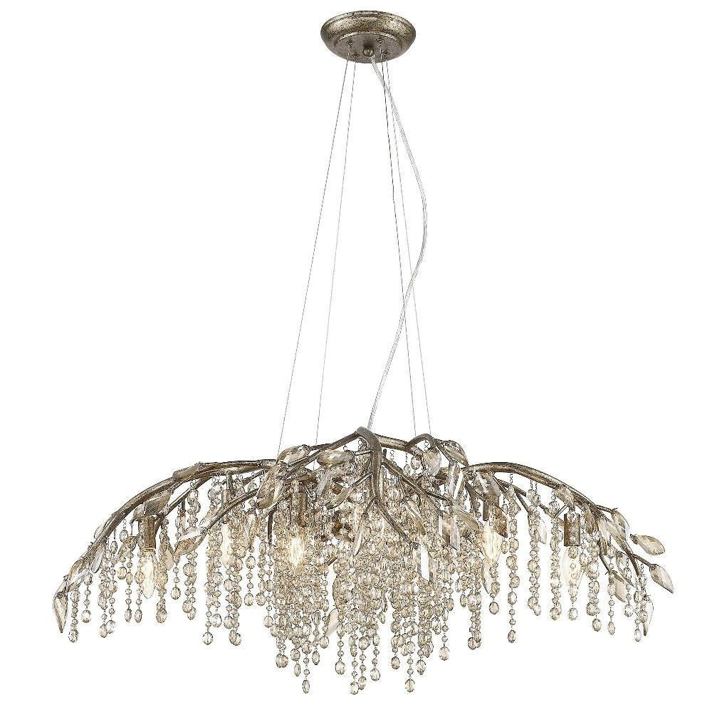 Golden Lighting - 9903-12 - Autumn Twilight - 12 Light Chandelier in Organic style - 15.5 Inches high by 40 Inches wide