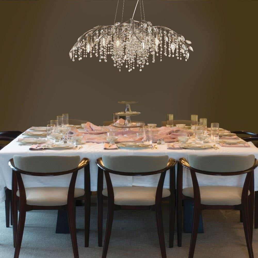 Golden Lighting - 9903-12 - Autumn Twilight - 12 Light Chandelier in Organic style - 15.5 Inches high by 40 Inches wide