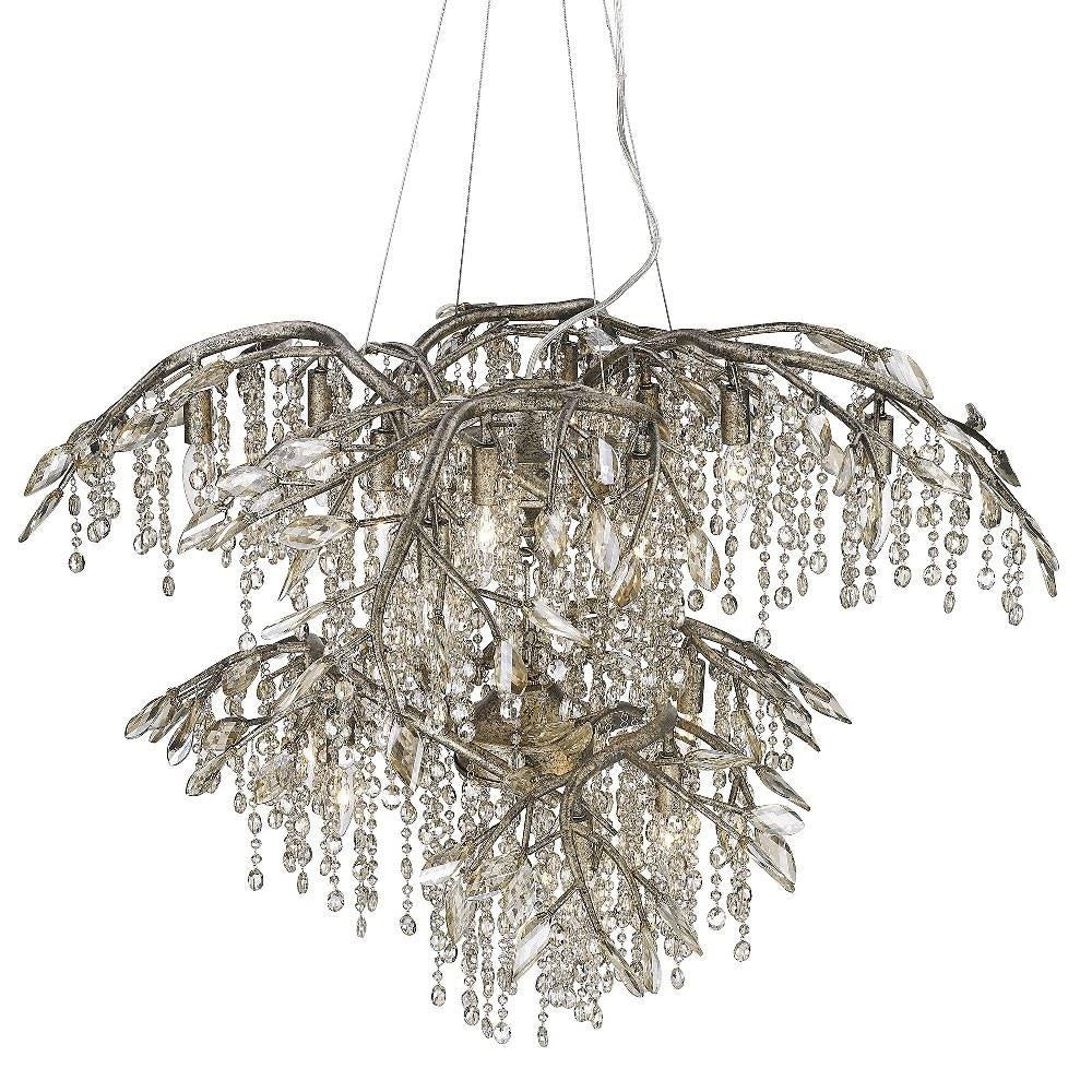 Golden Lighting - 9903-18 - Autumn Twilight - 18 Light 2-Tier Chandelier in Organic style - 27.5 Inches high by 40 Inches wide